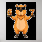 67 Capybara Sungles Gen Alpha Slang Funny Six Seve Poster (Voorkant)