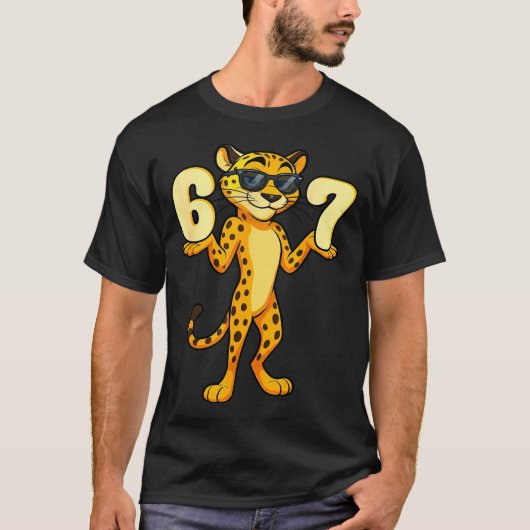 67 Cheetah Meme Six Seven Hands Motion Kids Teens  T-shirt (Voorkant)