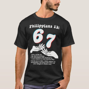 67 Christelijke Bijbelvers Filippenzen 13 Grappig  T-shirt