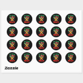 67 Christmas 6 7 Meme Gingerbread Xmas  Ronde Sticker (Vel)