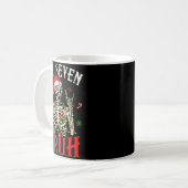 67 Christmas Funny Six Seven Bruh Meme Skeleton Sa Koffiemok (Voorkant links)