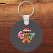 67 Christmas Gingerbread Six Seven Meme Gen Alpha  Sleutelhanger (Voorkant)