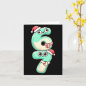 67 Christmas Kawaii Pastel Design  Kaart (Gele Bloem)