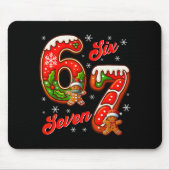 67 Christmas Meme Saying 6 7 Meme Costume Xmas Muismat (Voorkant)