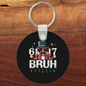 67 Christmas Nutcracker Six Seven Bruh 6 7 Funny C Sleutelhanger (Voorkant)