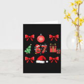 67 Coquette Christmas Funny 6 7 Meme Men Women Kid Kaart (Gele Bloem)