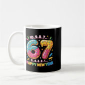 67 Countdown Happy New Year 2026 Funny Donut Numbe Koffiemok (Links)