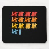 67 Counting Math Teacher Mathematics 67th Number Muismat (Voorkant)