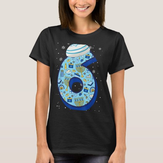 67 Couple Hanukkah Matching Six Seven Meme Jewish T-shirt (Voorkant)