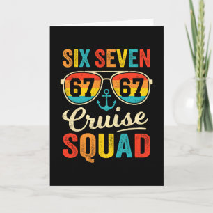 67 Cruise Squad 2025 Grappige Kids Cruise Meme Mat Kaart