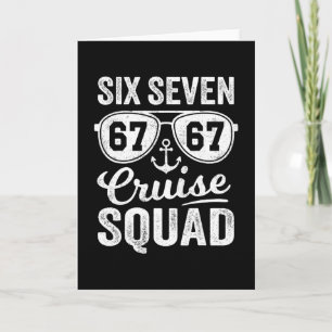 67 Cruise Squad 2025 Grappige Kids Cruise Meme Mat Kaart