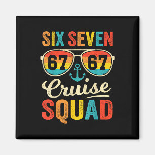 67 Cruise Squad 2025 Grappige Kids Cruise Meme Mat Magneet