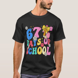 67 dagen school Coquette strik studenten leraren 1 T-shirt