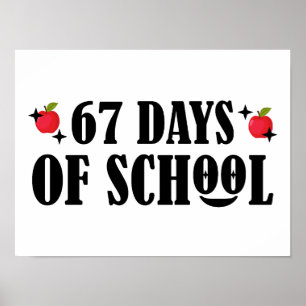 67 Dagen School Grappig Zes Zeven Meme Poster