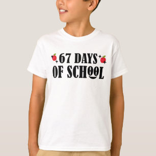 67 Dagen School Grappig Zes Zeven Meme T-shirt