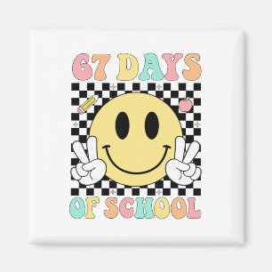 67 dagen school leraar kinderen zes zeven 6 7 meme magneet