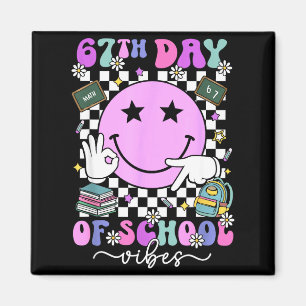 67 dagen school meme 100ste dag van school sfeer magneet