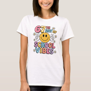 67 dagen school meme 100ste dag van school vibes S T-shirt