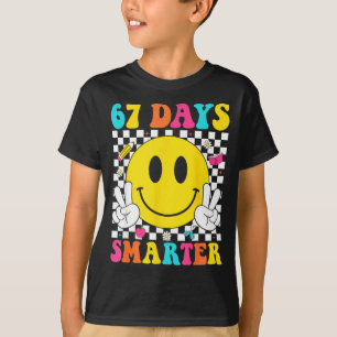 67 Dagen Slimmer Grappig Zes Zeven 6 7 Meme Gen Al T-shirt