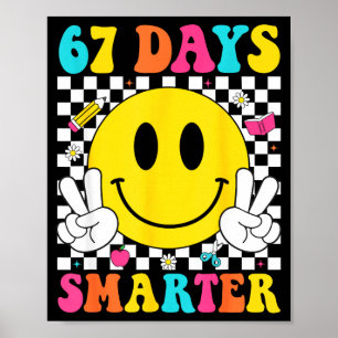 67 dagen slimmer Grappige zes zeven 6 7 meme Gen A Poster