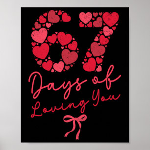 67 Dagen Van Elkaar Liefhebben Valentijnsdag Stell Poster