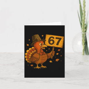 67 Dankzegging Grappige Kalkoen Dankzegging 67 Kal Kaart