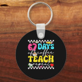 67 Days Of Coffee Teach Repeat Funny Six Seven Mem Sleutelhanger (Voorkant)
