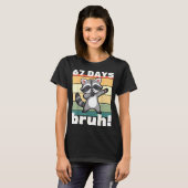 67 Days Of School Bruh Funny Meme Boys Kids Dabbin T-shirt (Voorkant volledig)