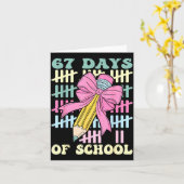 67 Days Of School Cool Teacher Design  Kaart (Gele Bloem)