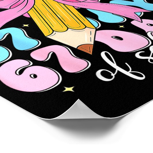 67 Days Of School Coquette Bow Pencil Teacher Cute Poster (Hoek)