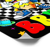 67 Days Of School Funny 67 Days Bruh Dabbing Teach Poster (Hoek)