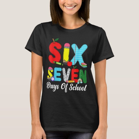 67 Days Of School Shirt Teacher Kids Funny 67 Meme (Voorkant)