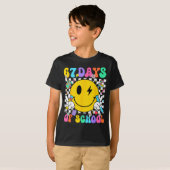 67 Days Of School Smile Face 67 Days Smarter Teach T-shirt (Voorkant volledig)