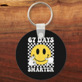 67 Days Smarter Funny Six Seven 6 7 Gen Alpha Slan Sleutelhanger (Voorkant)