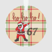67 Décoration de Noël Santa en dabbing (dos)