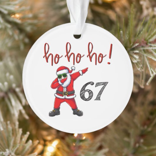 67 Décoration de Noël Santa en dabbing (Arbre)