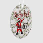 67 Décoration de Noël Santa en dabbing (devant)