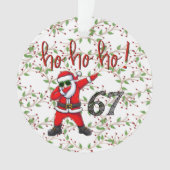 67 Décoration de Noël Santa en dabbing (devant)