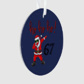67 Décoration de Noël Santa en dabbing (devant)