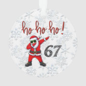 67 Décoration de Noël Santa en dabbing  (dos)