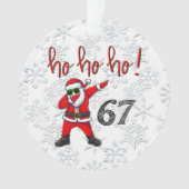67 Décoration de Noël Santa en dabbing  (devant)