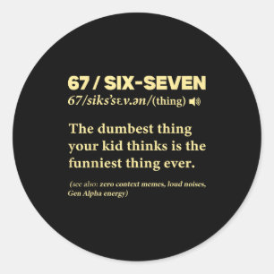 67 Definitie Betekenis Zes Zeven Grappige Meme Ler Ronde Sticker