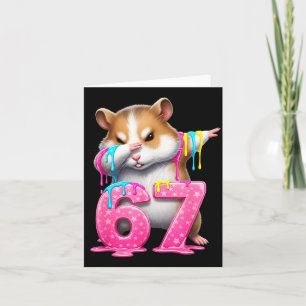 67 Dieren Grappig 67 Brainrot Jeugd Kinderen Hamst Kaart