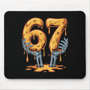 67 Drip Grappig Skelet Halloween 67 Meme Ijs Muismat