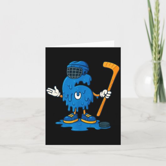 67 Drip Ice Cream Hockey Player  Kaart (Voorkant)