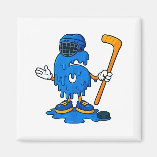 67 Drip Ice Cream Hockey Player  Magneet (Voorkant)