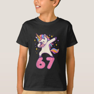 67 Eenhoorn Voor Meisjes Zes Zeven Meme Brainrot G T-shirt