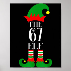 67 Elf Kerst Costume Pyjama 67 Meme Gen Alpha Poster