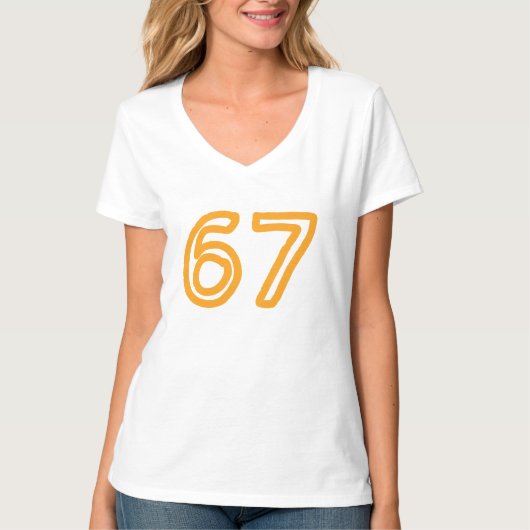 67 ft 6 7 t-shirt (Voorkant)