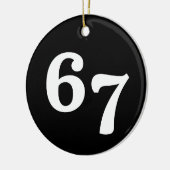 67 Funny Gen Alpha Lingo Keramisch Ornament (Links)